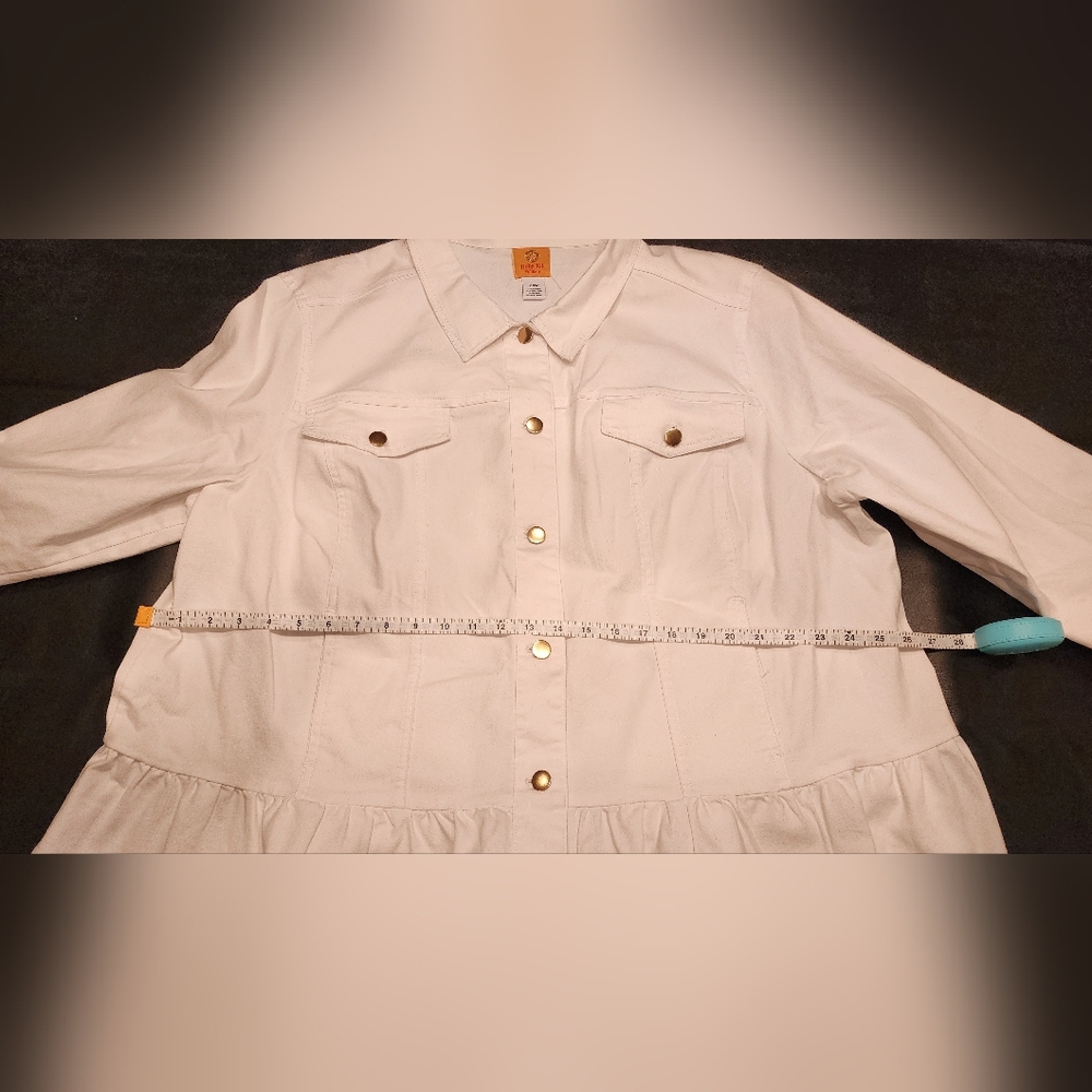 Ruby Rd. White Women's Jacket - Picture 5 of 6